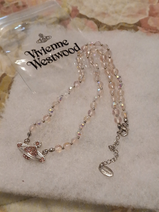 Vivienne Westwood Jewelry - Vivienne Westwood Pink Crystal Orb Pendant Necklace